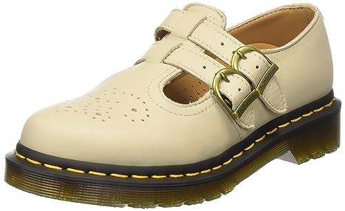 Dr. Martens Damen 8065 Mary Jane Amphibians, Parchment Beige Virginia, 39 EU