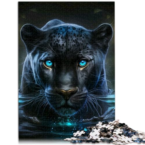 Puzzle | Puzzles Leopard 1000-teiliges Puzzle für Erwachsene, Holzpuzzle, Familienspiel zum Stressabbau, schwieriges Herausforderungspuzzle, 1000 Teile (50 x 75 cm)