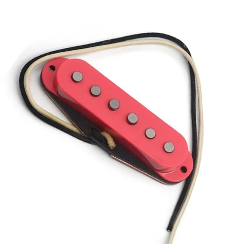 Gitarren-Steg-Tonabnehmer, Steg-Tonabnehmer-Sound Mit Staffelstab, Schwarzer Basismagnet Für E-Gitarre e gitarren tonabnehmer (Color : Pink cover)