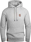 Grin&Bear Herren Kapuzenpullover mit Inside Out Hood String grau meliert, XL, GEC484