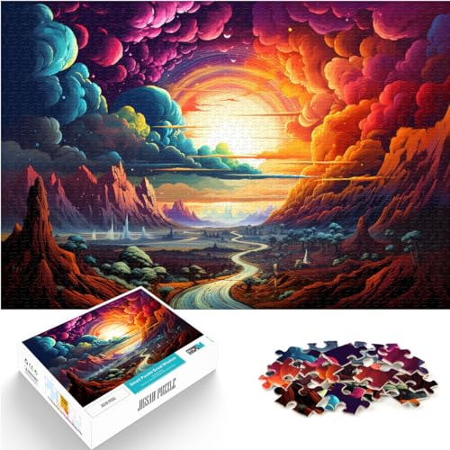 Puzzle Fantasy Art Puzzle 1000 Teile Holzpuzzle Spielzeug Puzzles für Erwachsene Lernspiele Stressabbau Puzzles 1000 Teile (50x75cm)