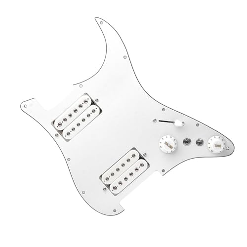 Standard-Pickguard-Tonabnehmer HH E-Gitarren-Schlagbrett-Tonabnehmer, exquisites und langlebiges Ersatzteil-Set für Gitarrenoberteile (Color : 3/4)