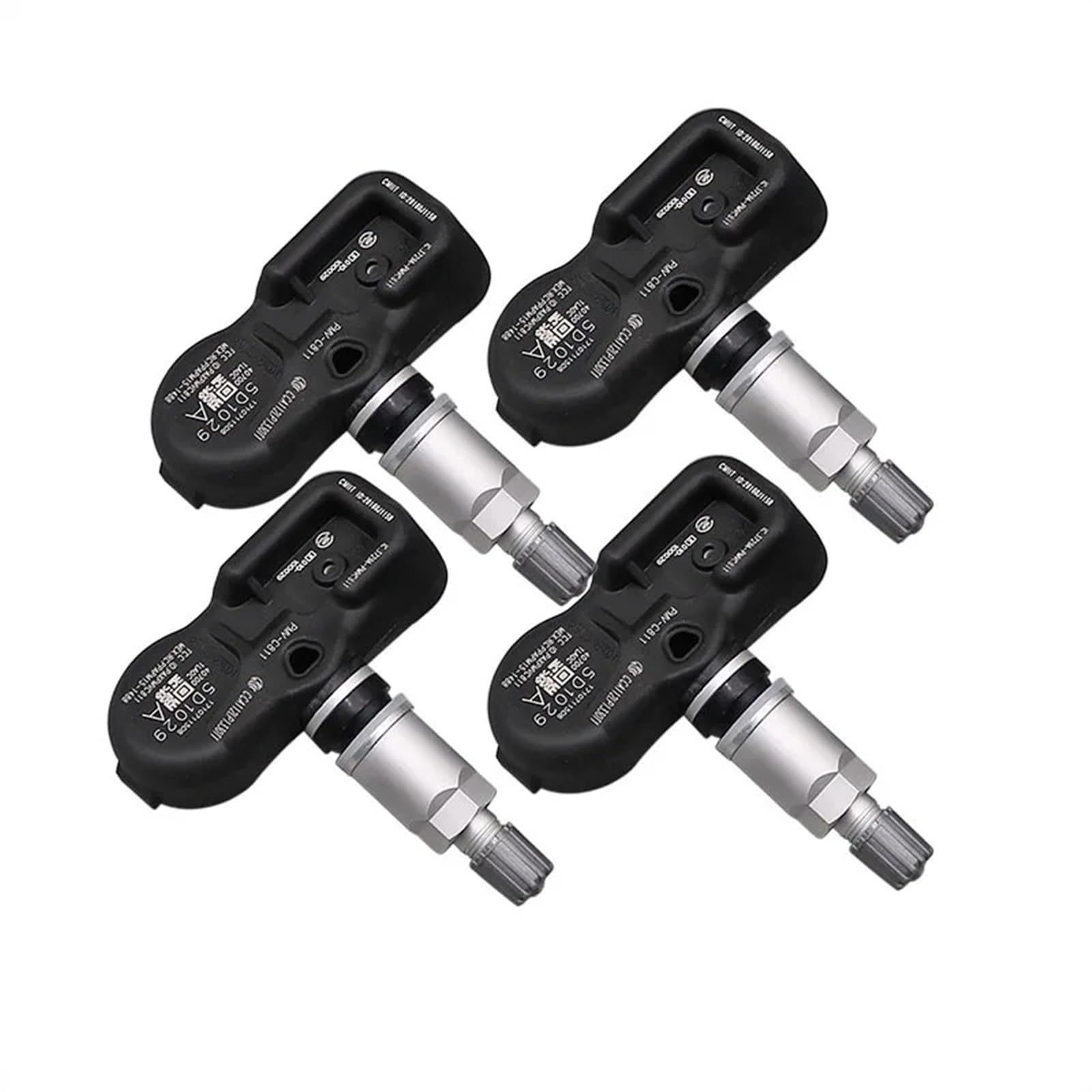 ZHjLut TPMS-Sensor Kompatibel mit Infiniti für EX FX G Q60 Q70 QX50 QX70 QX80 TPMS Reifendrucksensor 40700-1LA0C(4 pcs)