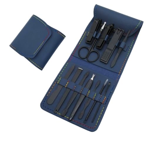 4/12/Stück Nagelwerkzeuge Nagelknipser Nagelschere Falttasche Professioneller Cutter Zangenwerkzeuge (Color : 12pcs blue)