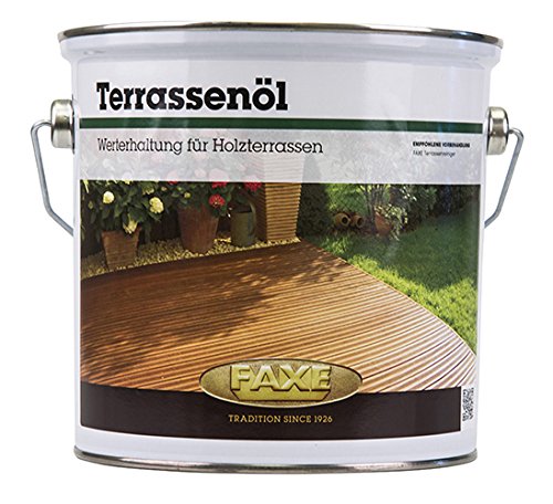 Faxe Terrassenöl Holzöl Hartholzöl Bambusöl Gartenholzöl Holz Öl 2,5 Liter Bankirai