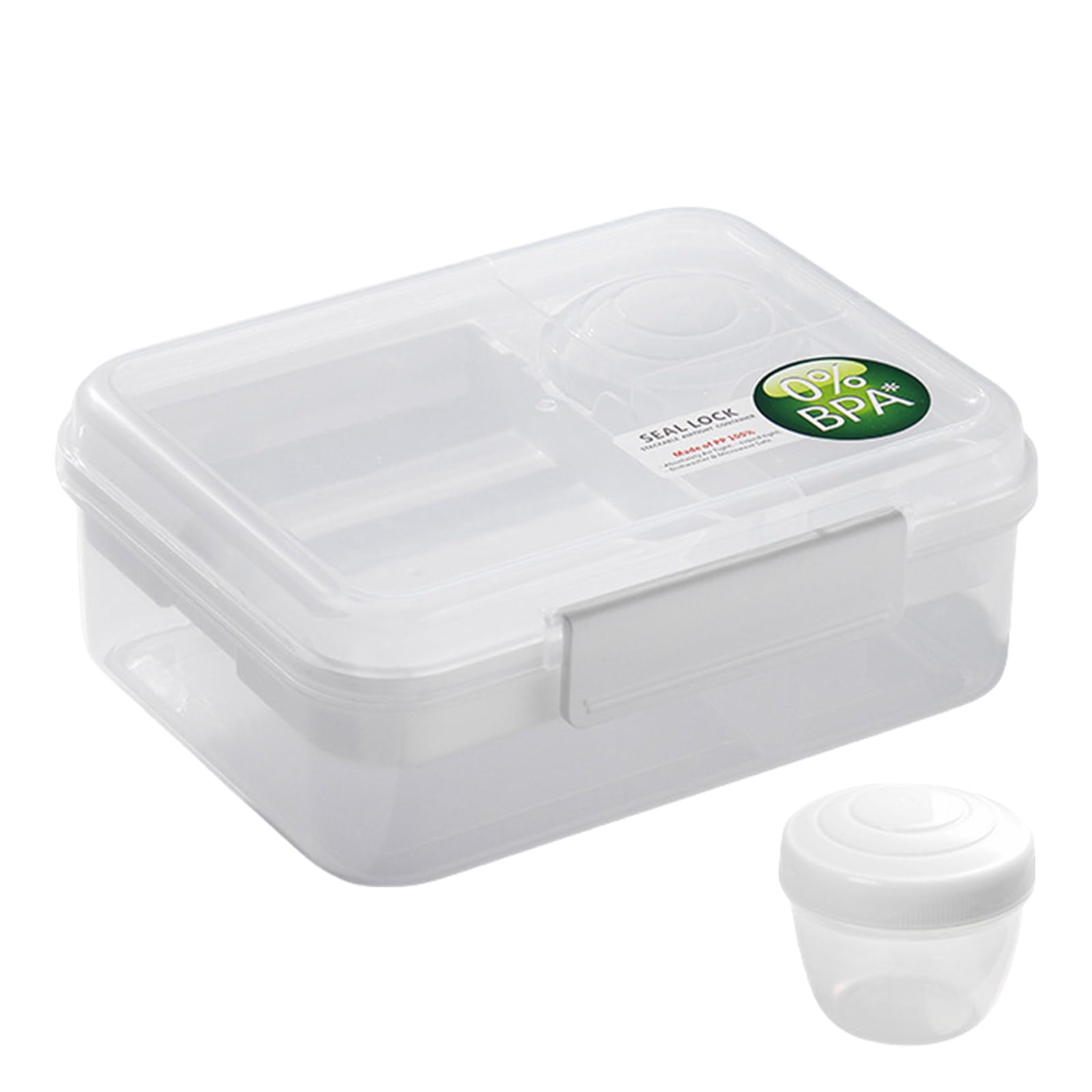 Lebensmittelbehälter Mit Separatem Fach Moderner 2-lagiger Lunchbox Lebensmittelkoffer Mit Sicherem Deckel Für Tägliche Mahlzeiten Und Picknicks