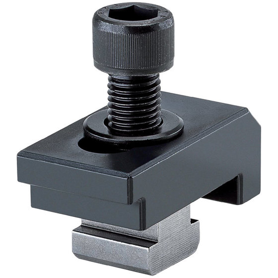 RÖHM 149122 Einfach-Spannpratze für T-Nut Komplett mit stirn- und grundseitige, 14 mm