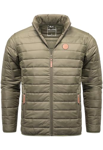 Amaci&Sons Herren Steppjacke Outdoor Basic Patch Jacke 9101 Olive L