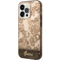 GUESS Hard Cover Porcelain Brown, for iPhone 14 Pro Max, GUHCP14XHGPLHC (GUHCP14XHGPLHC)