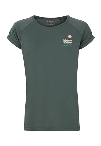 Protest Ladies Surfshirt Kurzarm PRTIXY Huntergreen L/40