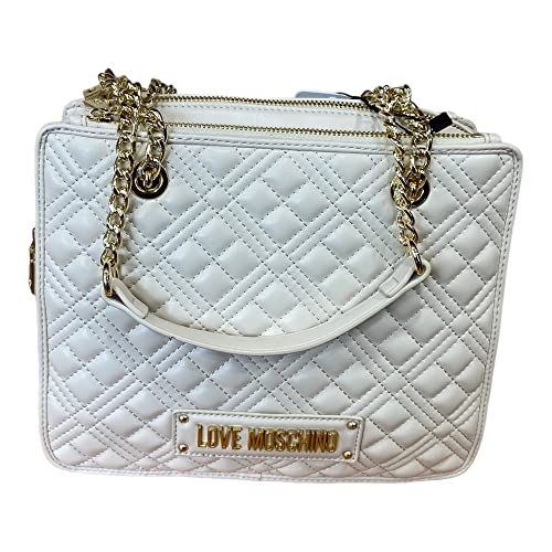 Love Moschino Damen Jc4256pp0gla0103 Schultertasche, Ecru