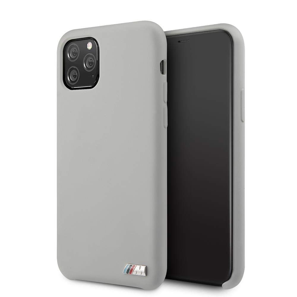 CG MOBILE Apple iPhone 11 Pro Max Grau BMW Backcover Hülle Silikon - Logo M - BMHCN65MSILGR