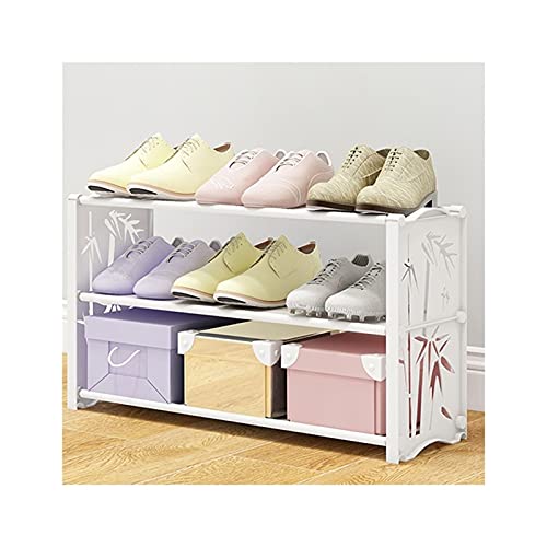 Schuhregal, Organizer, Regal, Schuhregal, einfaches Schuhregal, mehrschichtiger Schuhschrank, Schuhturm, Regal, Aufbewahrungsorganisator für Wohnzimmer, Eingangsbereich, Flur, Tür, Schuhregal (Farbe