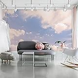 Dreamy Sky Blue Himmel Weiß Wolke Farbverlauf Farbe 3D Tapeten Wanddekoration Fototapete Sofas Wohnzimmer Wandbild Schlafzimmer-150cm×105cm