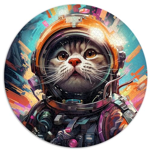 Spielzeug-Puzzle Meow Naut im Raumanzug, 1000 Puzzles für Erwachsene, 26,5 x 26,5 Zoll, Puzzle, Lernspiele, Geburtstagsgeschenk, Geschenke für oder, Wandkunst