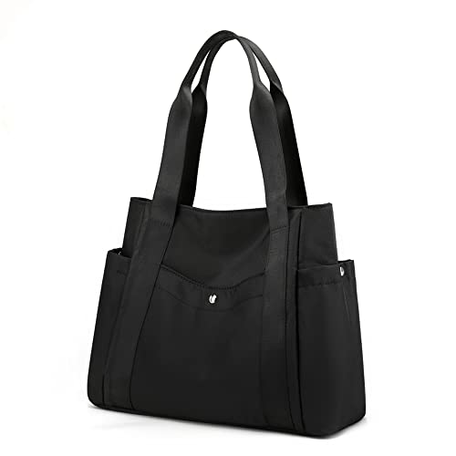 letaofang Women's Handbag, Shopper Multi-Pocket Tote Handbag, Handbag, Casual Shoulder Bag, black, Fashion