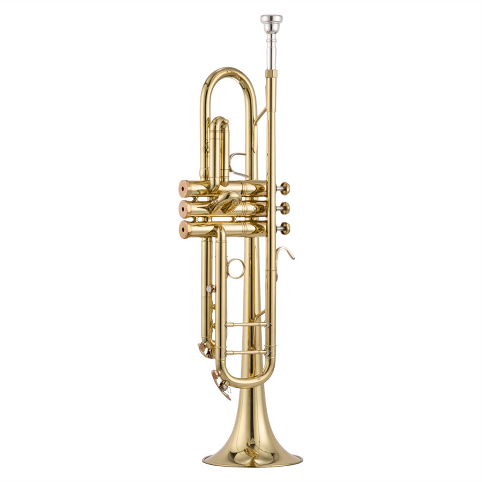 Professionelle Trompete Messing Lackiertes Gold B Flach Trompete Musikinstrument