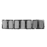 Kühlergitter Renngrills Fronteinsatz Wabengitter Grille Dekoration Abdeckung Zubehör Für Jeep Für Grand Für Cherokee 2014 2015 2016 Auto Front Gitter(B Black)