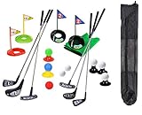 Tragbare Kinder Golf Club Set Spielzeug Flagge Matte Golf Übungsbälle 29 Stücke Sport Indoor Outdoor Golf Spiel für Kinder mit Rucksack