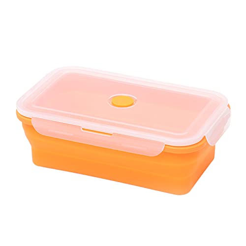 Große Rechteckige Lunchbox Faltbare Lebensmittelbehälterschüssel 1780 Ml/2450 Ml Geschirr