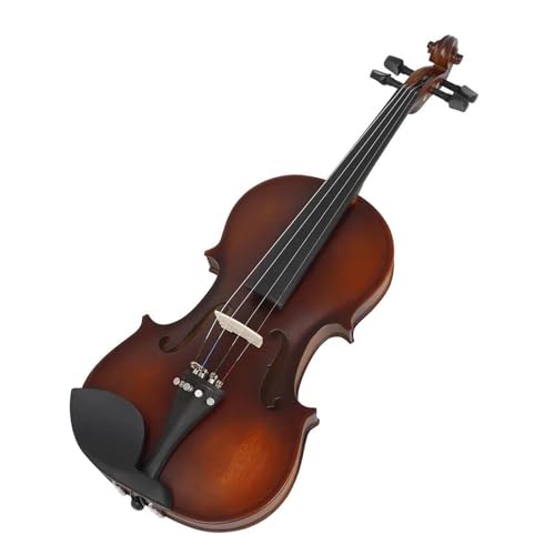 Geige 4/4 Violine Massivholz Akustik mit Tragetasche Bogen Zusätzliche Saiten Notwendige Violinteile (Color : Set 2)