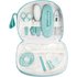 Babymoov Baby-Kulturtasche - Pflege-Set, für Babys, 9-teilig, mit digitalem Fieberthermometer, Nasensauger, blau-türkis