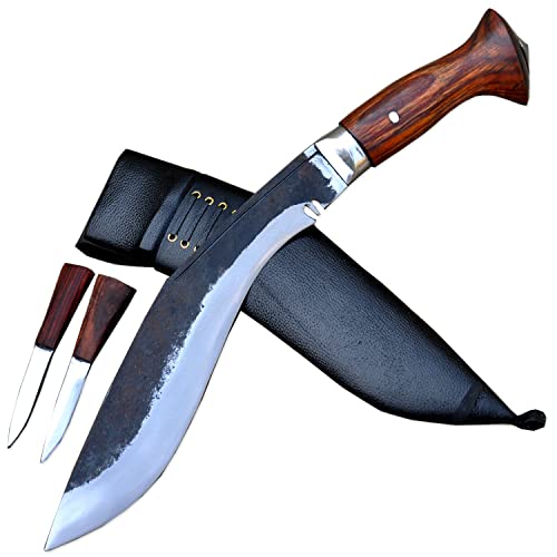 Authentisches Gurkha-Khukuri-Messer-Kukri-Machete-Full Tang-Echt funktionierendes Khukuri-Messer aus Nepal-25 cm lange Klinge