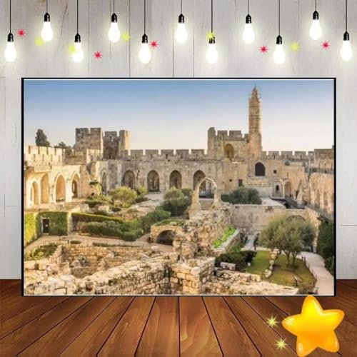 Jerusalem Klagemauer Pessach Geburtstag Dekoration Hintergrund Party Foto Baby Party 210X150cm