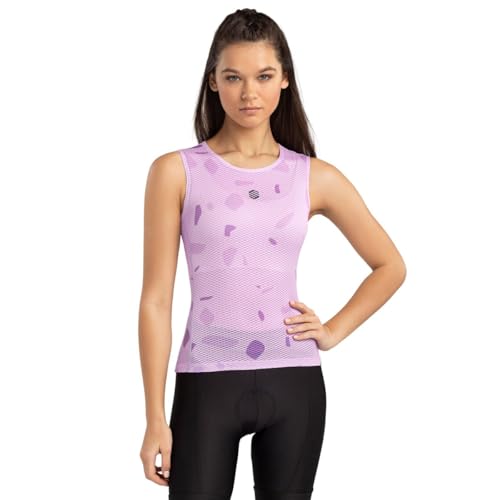 SIROKO - Ärmelloses Radsport-Baselayer für Damen Hesse - S-M - Lavendel