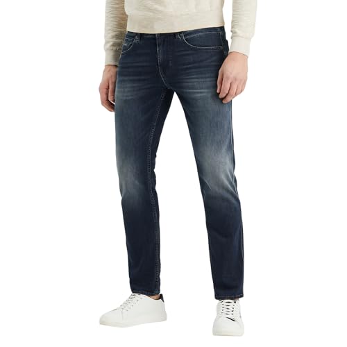 PME Legend Herren Jeans NIGHTFLIGHT - Regular Fit - Blau - Dark Clean Blue, Größe:32W / 34L, Farbe:True Winter Blue TWB