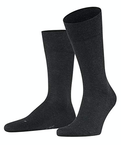 FALKE Herren Socken Sensitive London, 94% Baumwolle, 1 Paar, Grau (Anthracite Melange 3080), Größe: 43-46