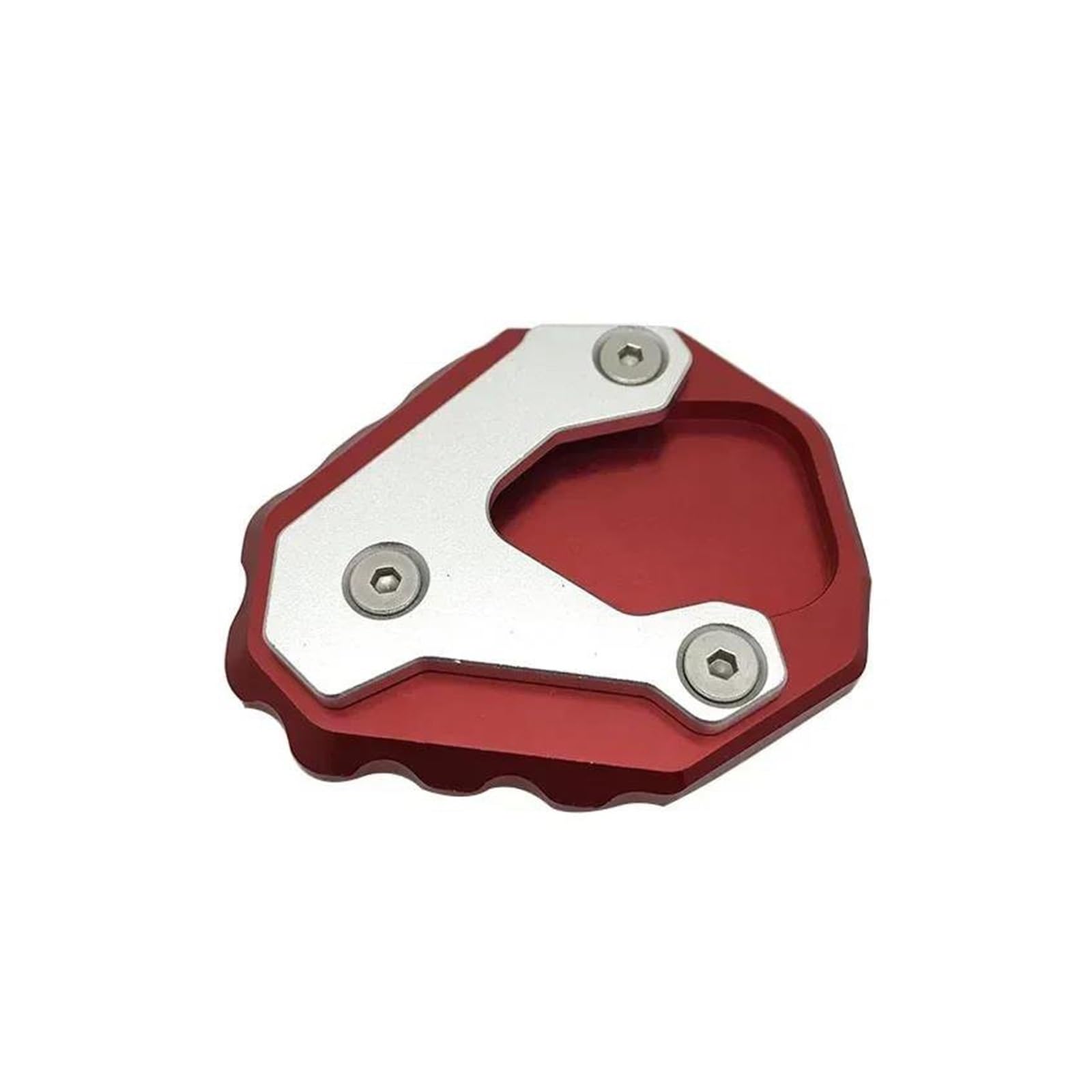 SCARXUSV Für CB500X CB400X CB 500X CB400 X 2013-2023 Motorrad Seitenständer Pad Platte Ständervergrößerungs Stützverlängerung Motorrad Ständerpolster(Rot)