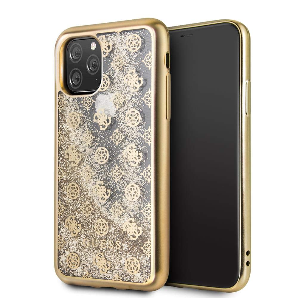 CG MOBILE Mobile Schutzhülle für iPhone 11 Pro Guess Glitter Peony 4G, goldfarben, GUHCN58PEOLGG