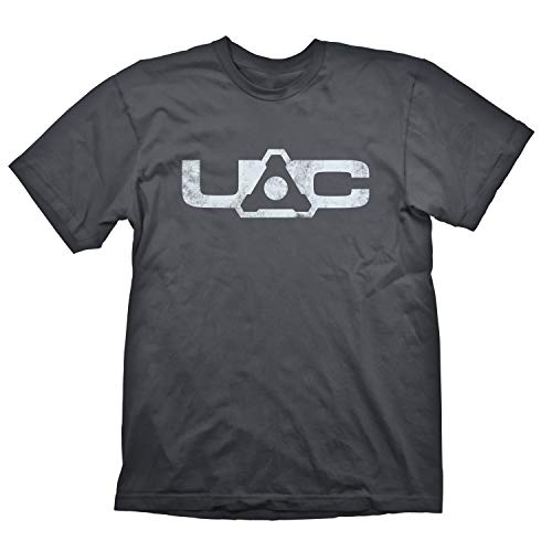 DOOM Eternal T-Shirt "UAC Logo" Grey Size M