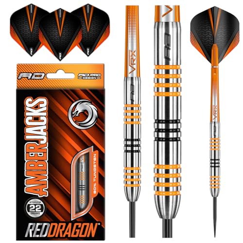 RED DRAGON | Amberjack 3: 22 g Wolfram-Dart-Set mit Flights und Schäfte