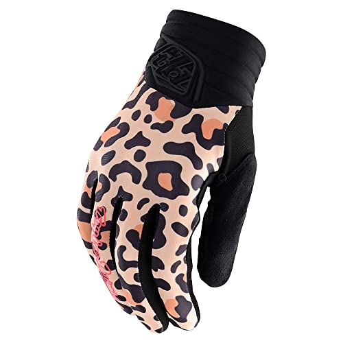 Troy Lee Designs Luxe Leopard Damen Motocross Handschuhe (Caramel,S)