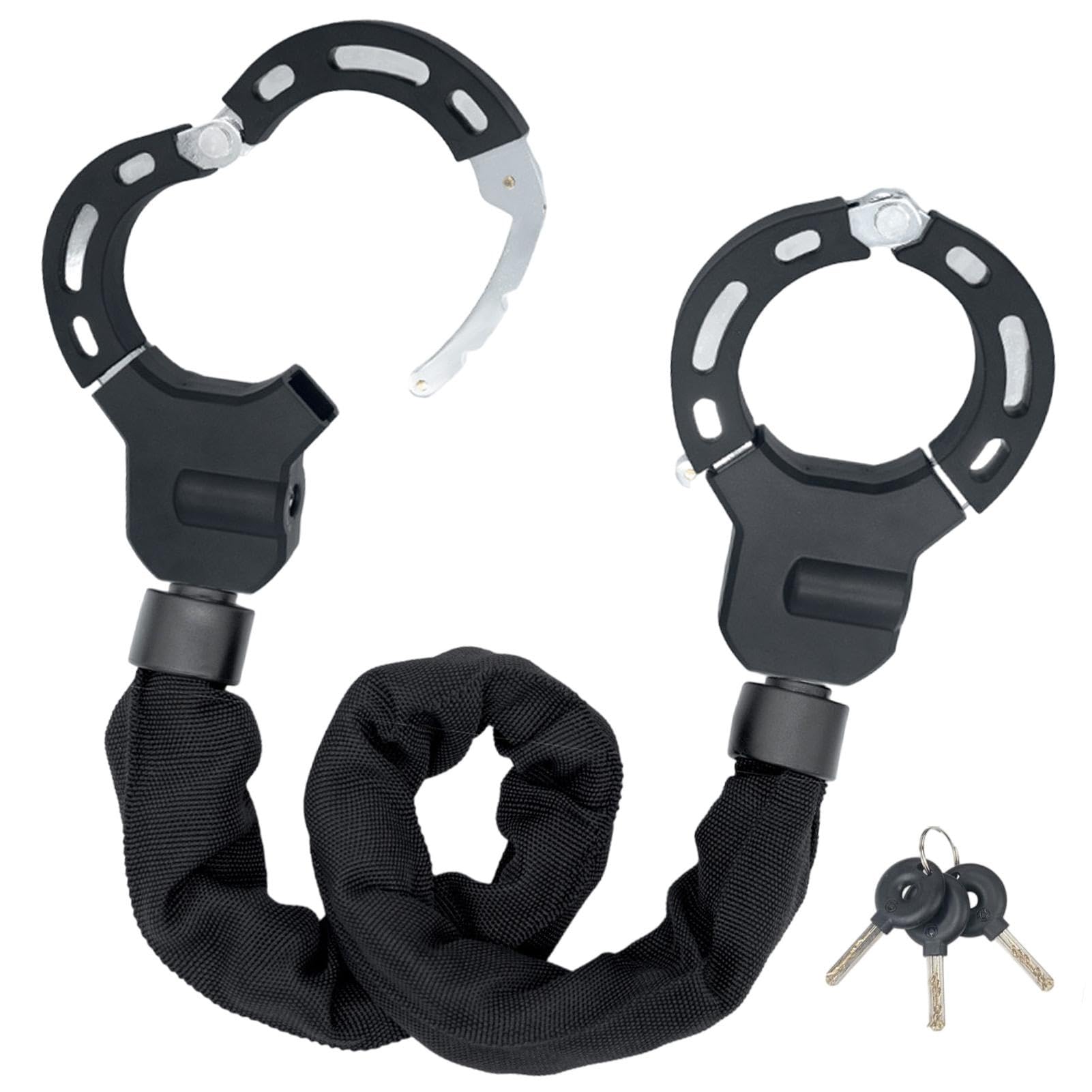 Electric Scooter Lock - bikes Chain Lock, Heavy Duty Anti-theft bikes Lock, bikes Handcuff Chain Lock | bikes Accessories Cycling Gear for Electric Scooters, Bicycles