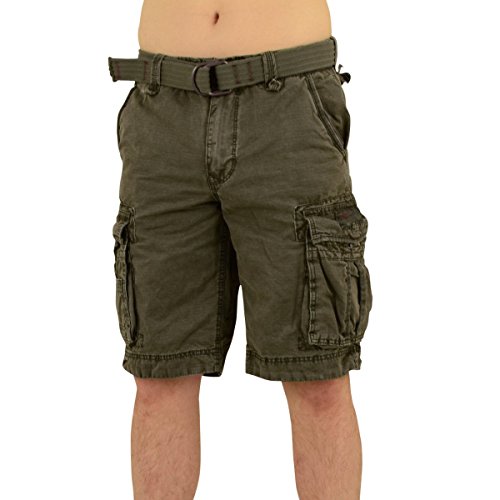 Jet Lag Männer Cargo Short Take Off 8 Vintage Oliv - 38