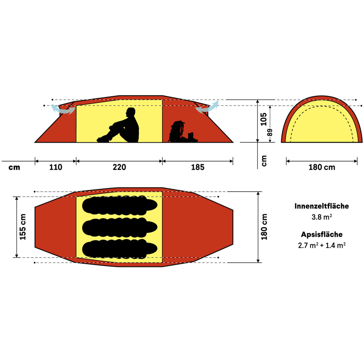 Hilleberg Kaitum 3 GT Zelt 2