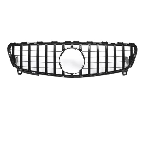 Frontgrills Für Benz A-KLASSE W176 2013-2018 A180 A200 A250 GTR Diamant Stil Auto Vorderen Stoßfänger Gitter Haube Mesh Front Bumper Grille(16-18 GT Black)