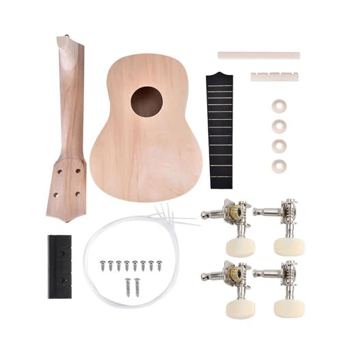 21 Zoll Lindenholz 4 Saiten Ukelele Gitarre Saiteninstrument DIY Kit Mit Allem Montagezubehör Ukulele Einsteiger Kit