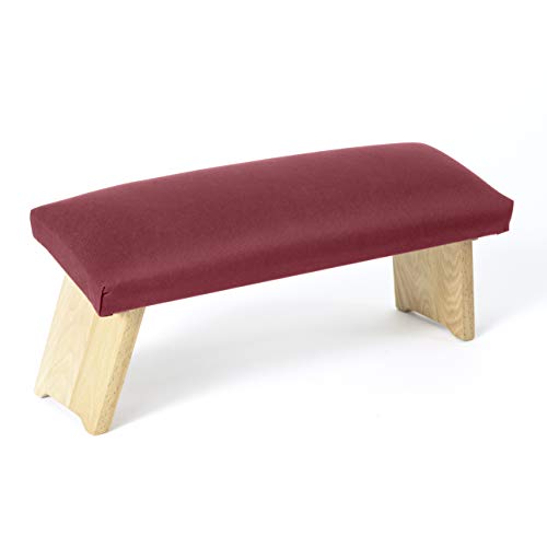 Lotuscrafts Meditationsbank Klappbar Dharma mit Gepolsterter Sitzfläche - Made in Europe - Yoga Hocker aus Holz - Kniesitz Meditationsbank für eine Tiefe Meditation