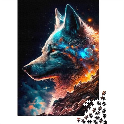 1000-teiliges Puzzle für Erwachsene Teenager. Wolf-Spaß-Puzzle für Erwachsene. 1000-teiliges Holzpuzzle für Erwachsene und Teenager (Größe: 75 x 50 cm).