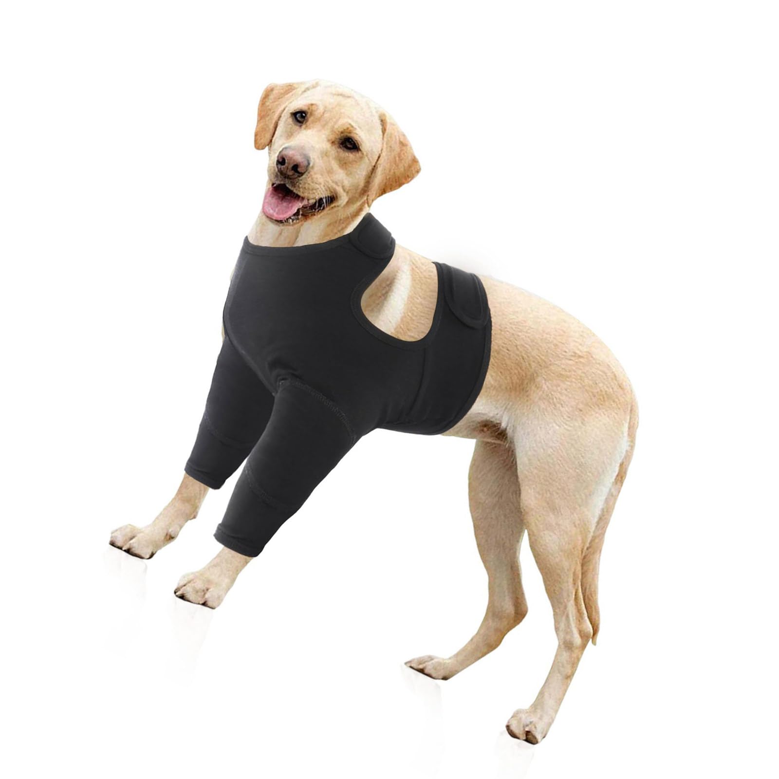 Hunde-Leggings für Vorderbeinbandage für Wärme und Unterstützung für verletztes Altern gegen Lecken, mehrere Größen, weniger Beschwerden