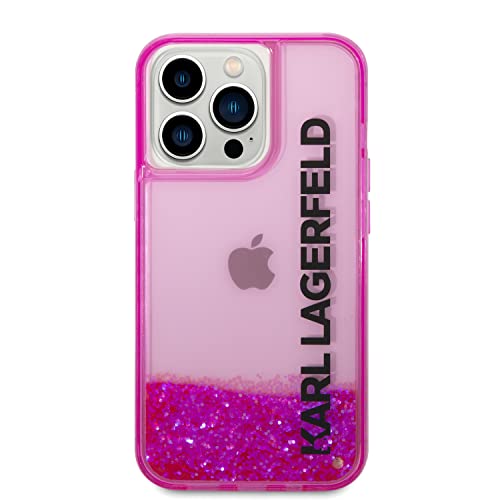 Karl Lagerfeld KLHCP14XLCKVF Hülle für iPhone 14 Pro Max 6,7" rosa/pink hardcase Liquid Glitter Elong