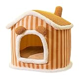 Katzenhaus-Haus, 3D-breites, geräumiges Haustier-Outdoor-Haus, praktischer Haustierhaus-Reißverschluss, Hundebett mit Reißverschluss, entspannende warme Katzenhaus-Struktur, perfekte