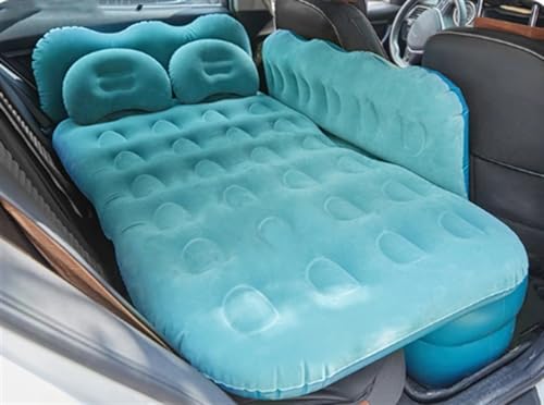 GLILAR Auto Luftmatratze Auto Reisebett Luft Aufblasbare Matratze Camping Sofa Automotive Rücklehne Betten Universal Aufblasbare Schlafkissen Luftmatratze Auto Zubehör(Blue)