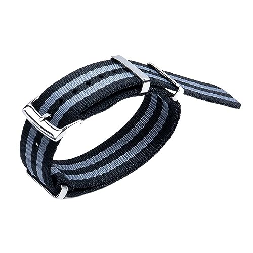 IOTUP 20 mm schweißfestes, weiches Uhrenarmband aus Segeltuch, Nylon, Uhrenzubehör, passend für Omega-Armband für Speedmaster 300 AT150 Aqua Terra Gürtel, 20 mm, Achat