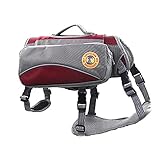 Rysmliuhan Shop Hunderucksack Hundetragetasche Haustier Schultasche Hundecampingzubehör Hundegeschirrtasche Hundegehzubehör Haustier Rucksack Hundereisezubehör red,m