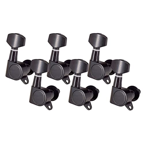 Schwarze Versiegelte Gitarren-Tuning-Pegs-Tuner Für Akustische E-Gitarren-Parts 6R Stimmwirbel Mechaniken